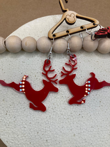 317 - Flying Reindeer Dangles