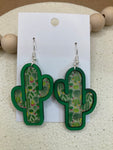 261 - Inlay Cactus Earrings