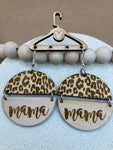 248 Mama Leopard Split Dangle Earrings